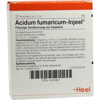 Acidum fumaricum Injeel - Ampoules